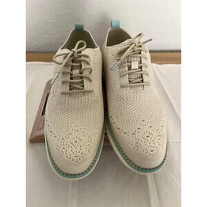 Cole Haan Original Grand 360 Womens Beige Stitchlite Cap Golf Shoes‎ W23346 8.5B